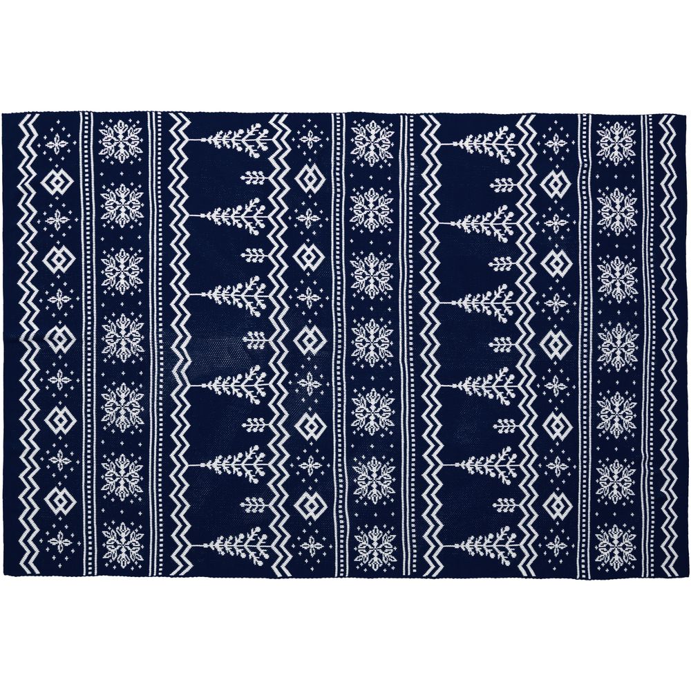 Плед Elnik, синий с молочно-белым — изображение 6