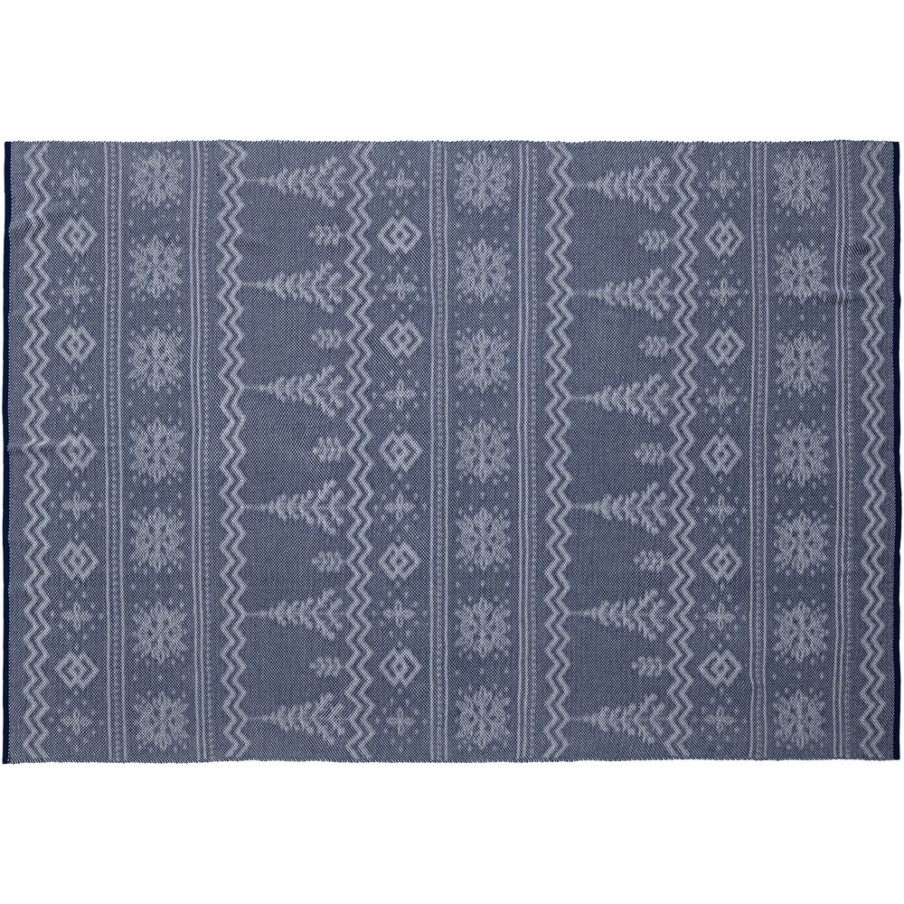 Плед Elnik, синий с молочно-белым — изображение 7