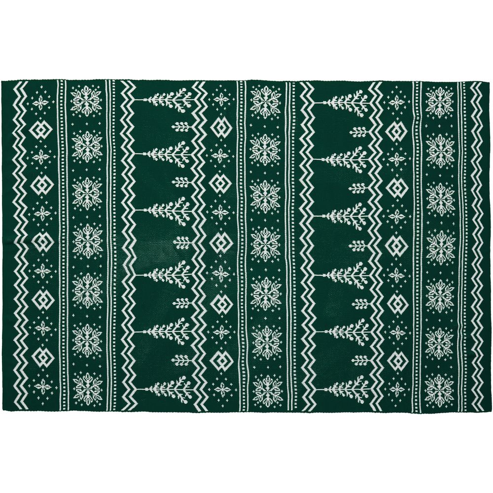 Плед Elnik, зеленый с молочно-белым — изображение 6