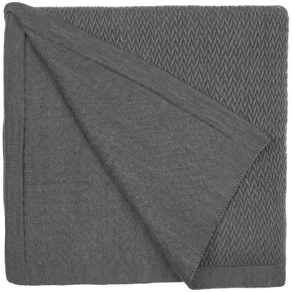 Плед Ornato, серый (кварцевый меланж) — изображение 3