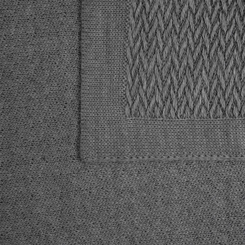 Плед Ornato, серый (кварцевый меланж) — изображение 4