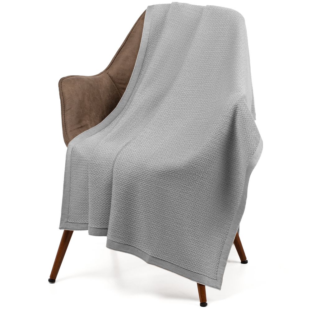 Плед Ornato, серый (дымчатый) — изображение 2