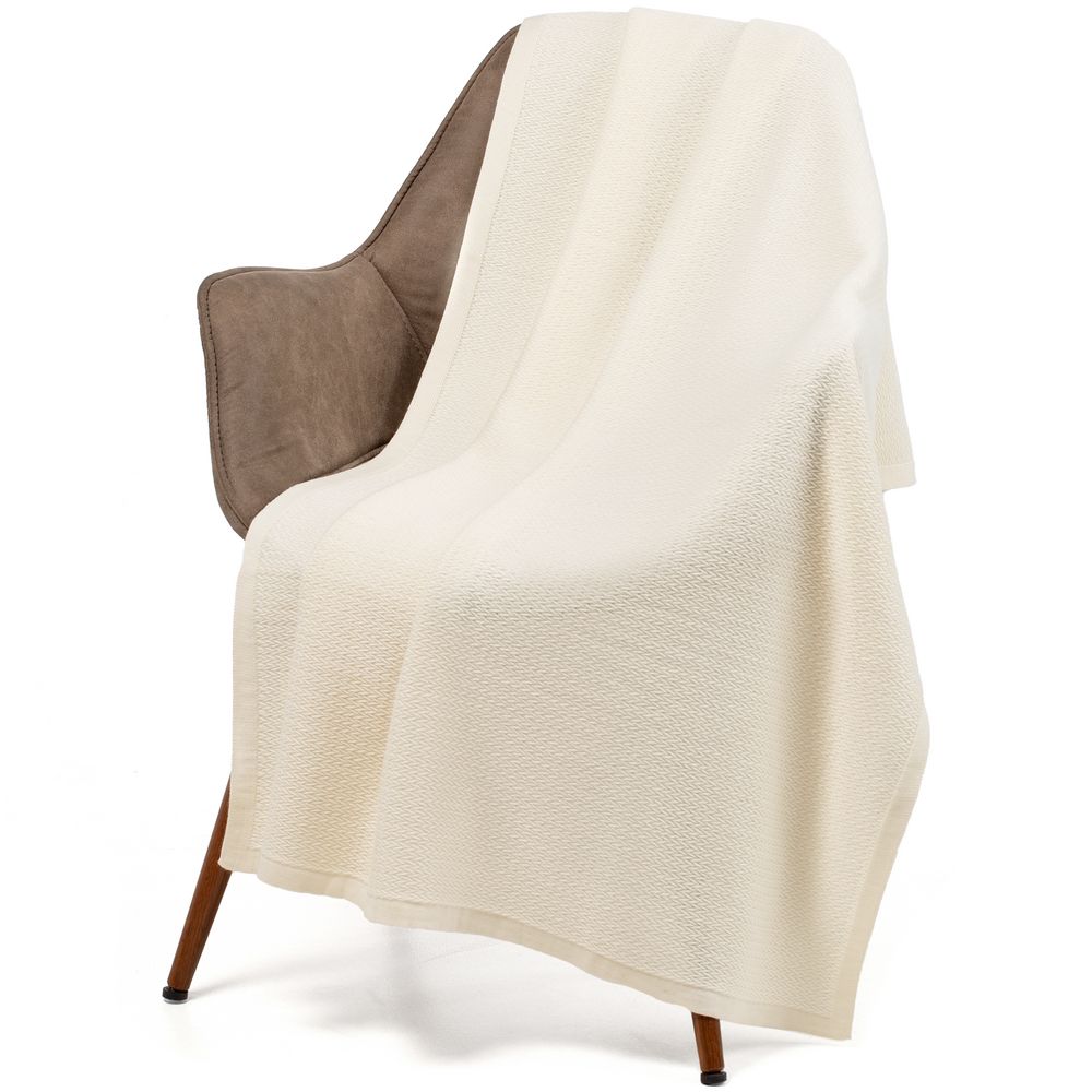 Плед Ornato, молочно-белый (ванильный) — изображение 2