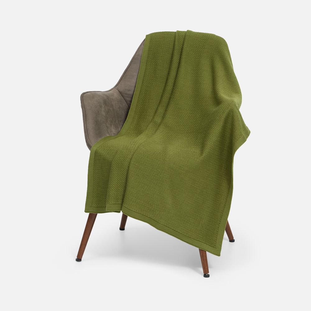 Плед Ornato, зеленый (лавровый) — изображение 2