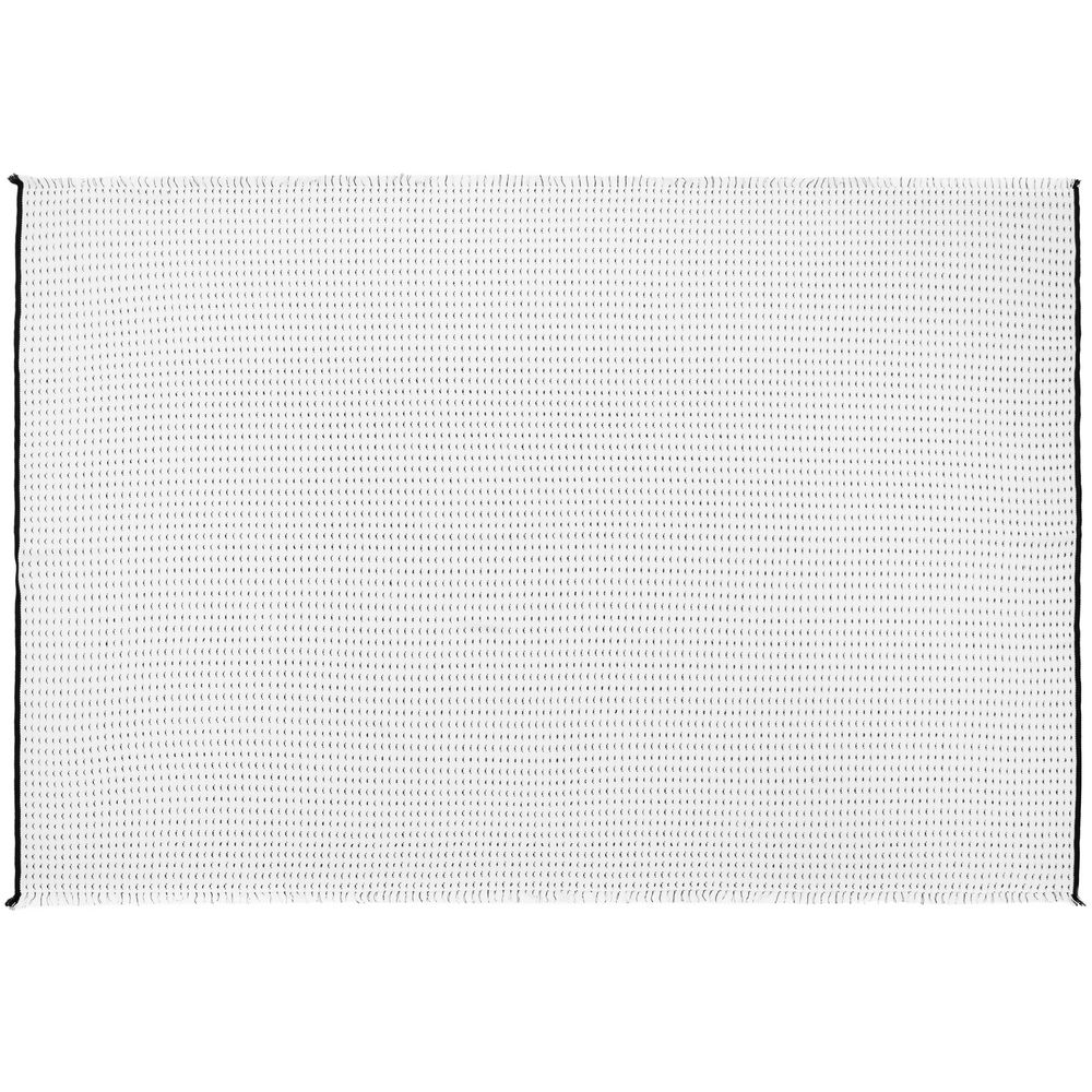 Плед Fringy, белый с черным — изображение 6