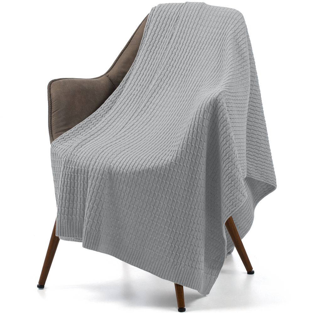 Плед Slumberland, серебристо-серый меланж — изображение 2