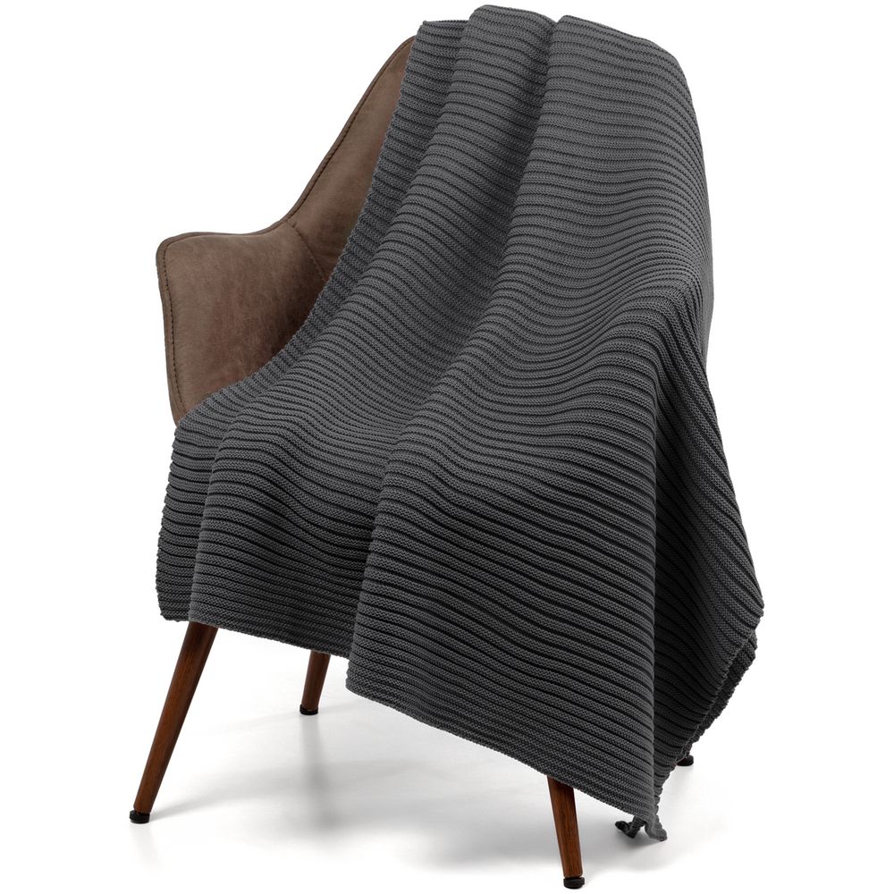 Плед Quill, темно-серый — изображение 2