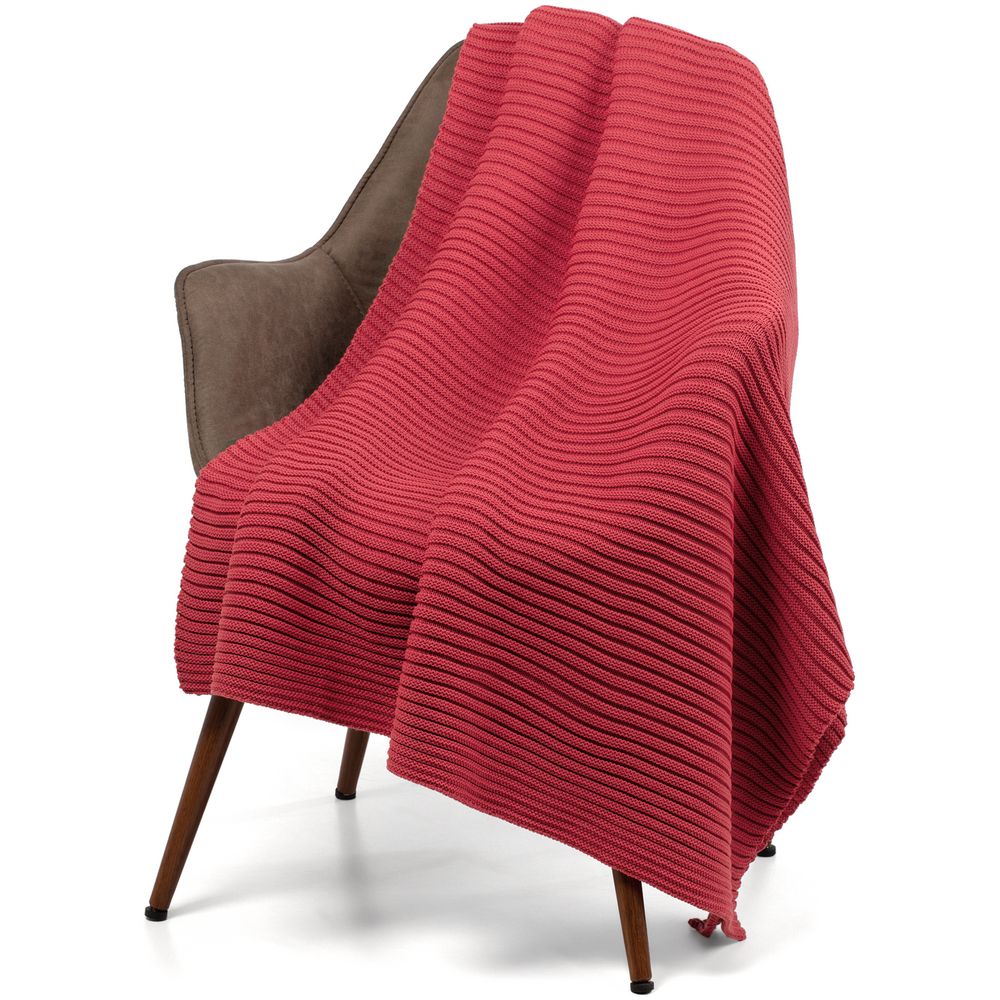 Плед Quill, красный (коралл) — изображение 2