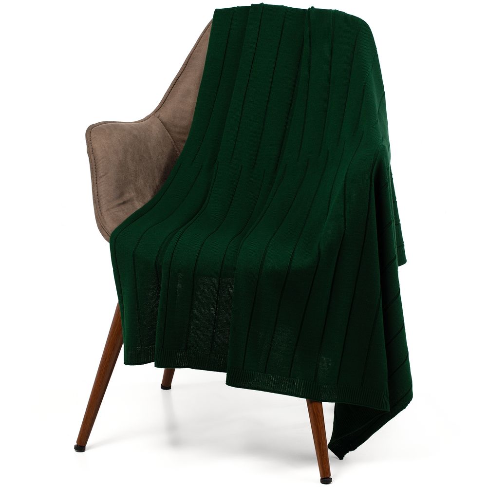 Плед Bambolay, темно-зеленый — изображение 2