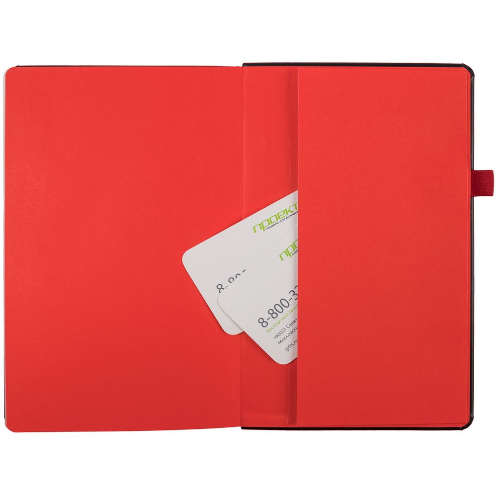 Ежедневник Ton Black, недатированный, черный с красным — изображение 5