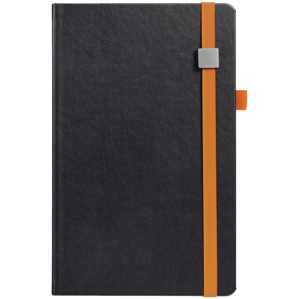 Ежедневник Ton Metal, недатированный, черный с оранжевым — изображение 3