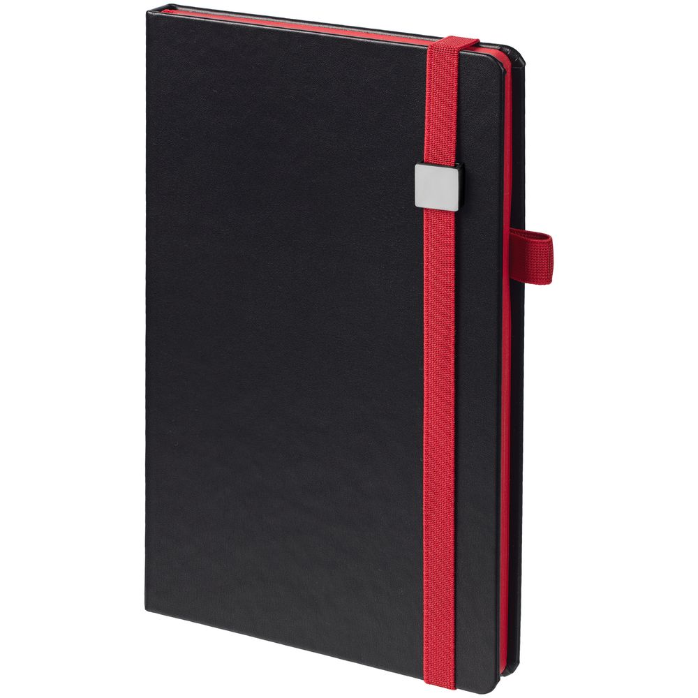 Ежедневник Ton Metal, недатированный, черный с красным — изображение 2