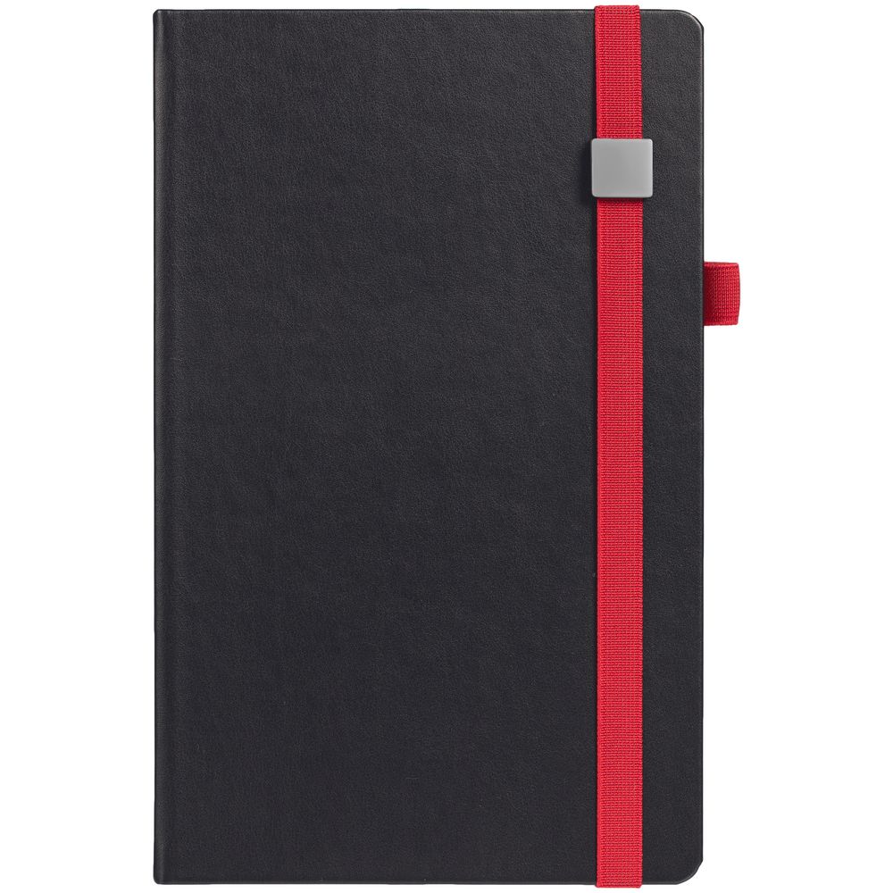 Ежедневник Ton Metal, недатированный, черный с красным — изображение 3