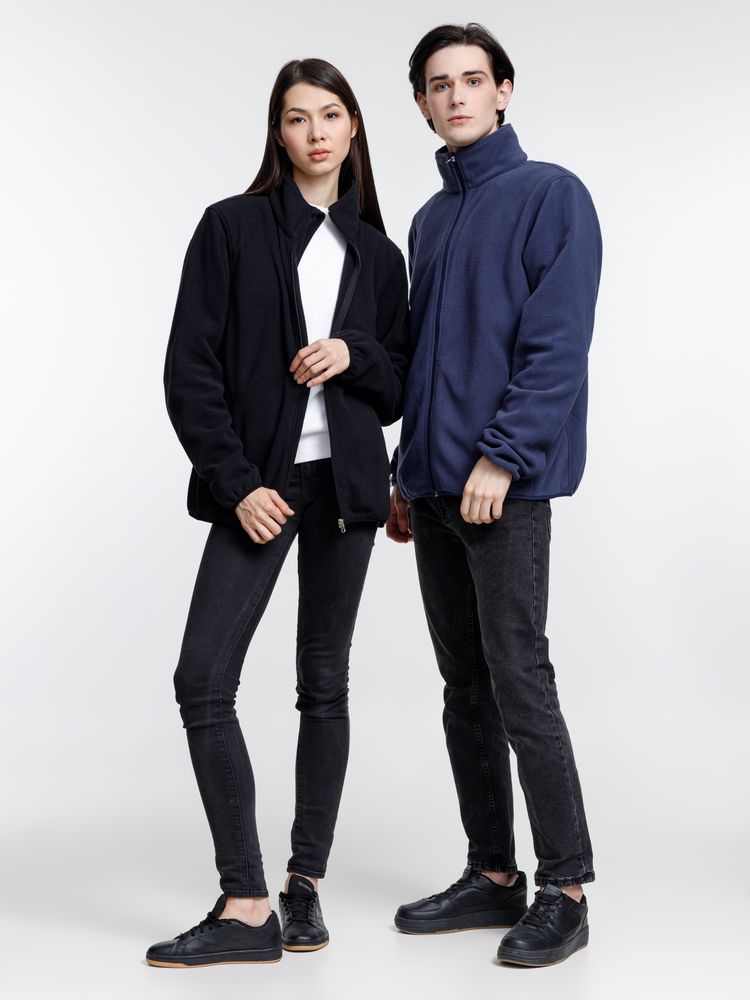 Куртка флисовая унисекс Nesse, темно-синяя — изображение 10