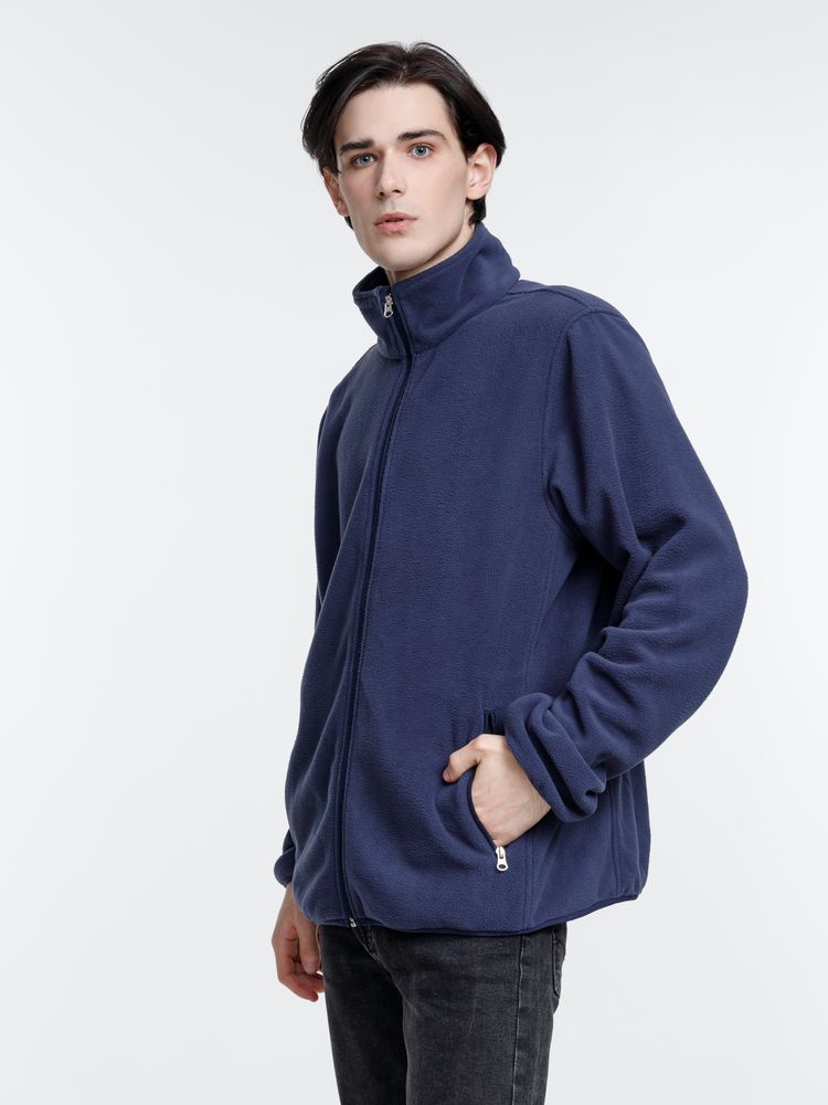 Куртка флисовая унисекс Nesse, темно-синяя — изображение 7