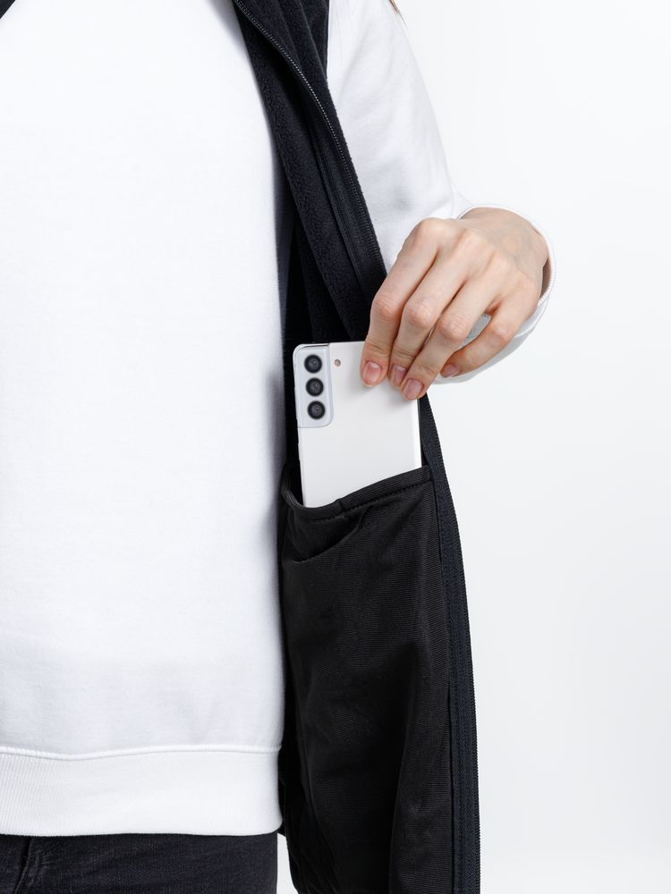 Жилет флисовый унисекс Nesse, черный — изображение 9