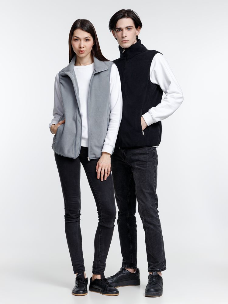 Жилет флисовый унисекс Nesse, черный — изображение 13