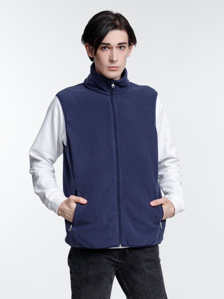 Жилет флисовый унисекс Nesse, темно-синий — изображение 7