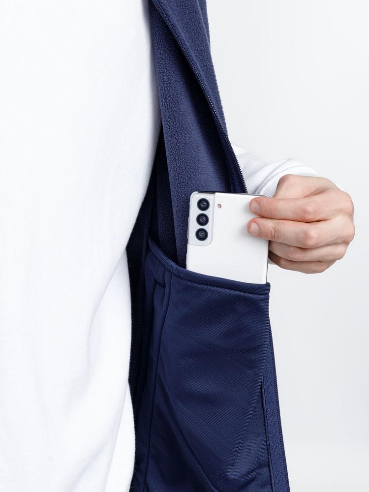 Жилет флисовый унисекс Nesse, темно-синий — изображение 9