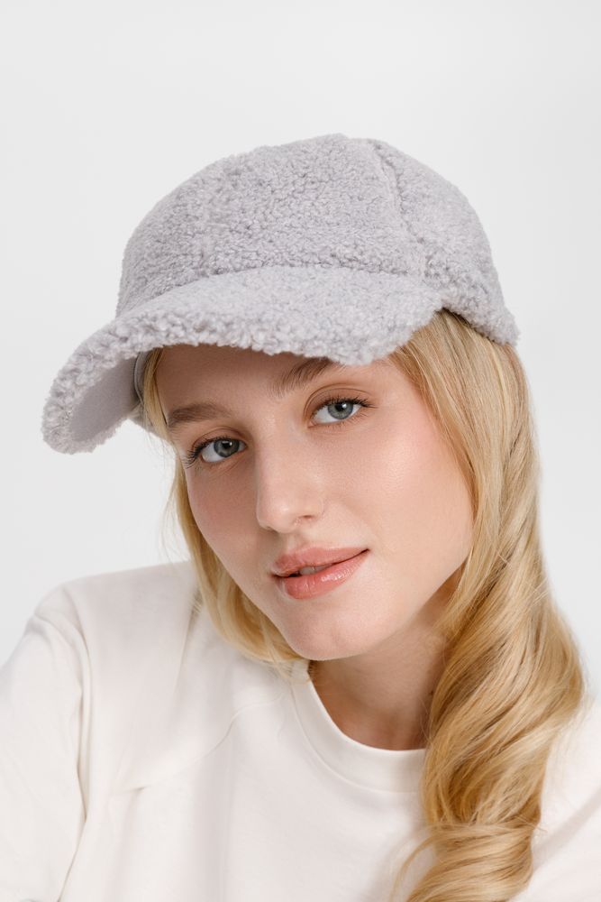 Бейсболка Oblako, утепленная, серая — изображение 9