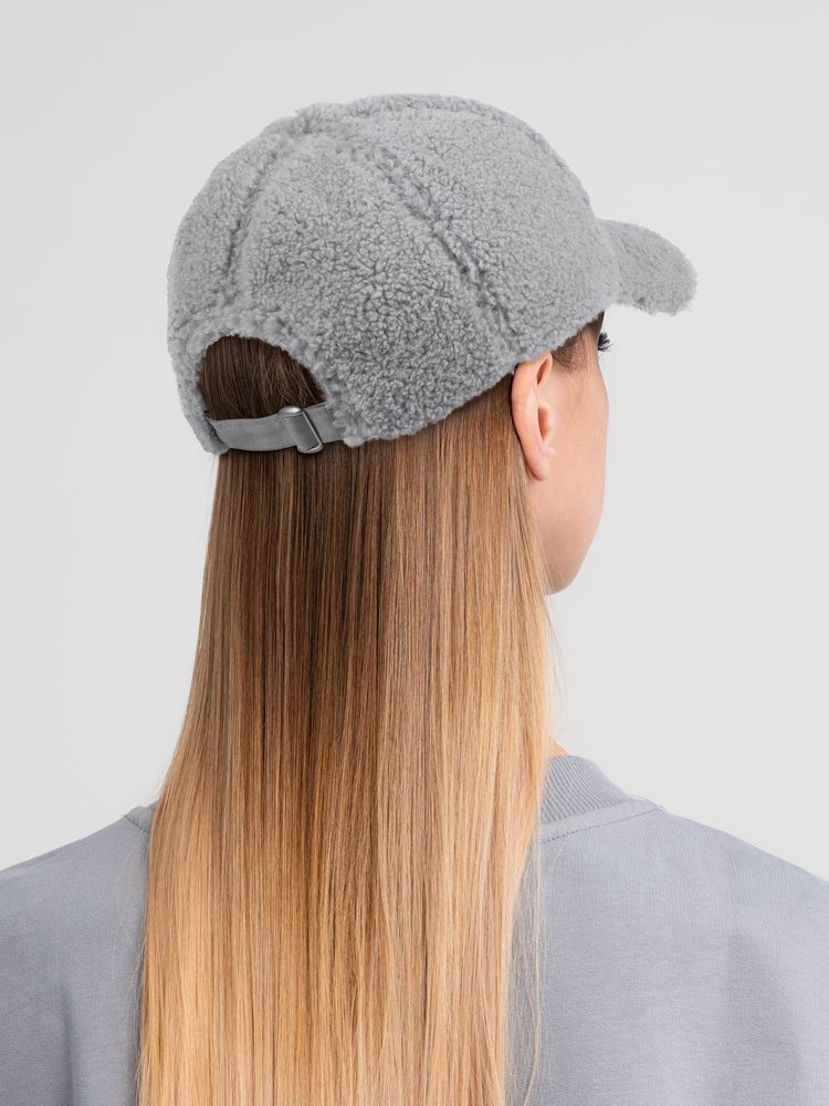 Бейсболка Oblako, утепленная, серая — изображение 8