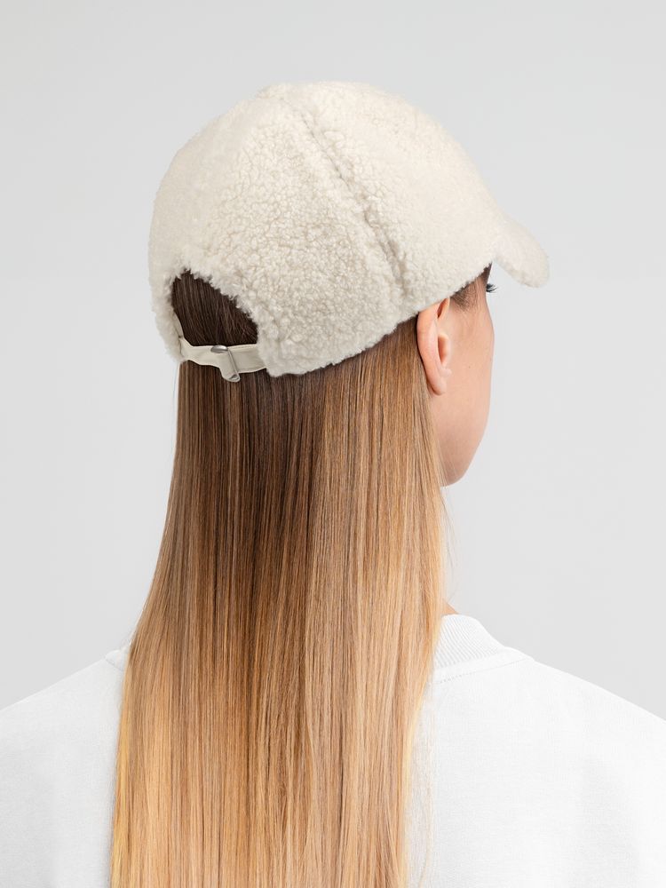 Бейсболка Oblako, утепленная, молочно-белая — изображение 8