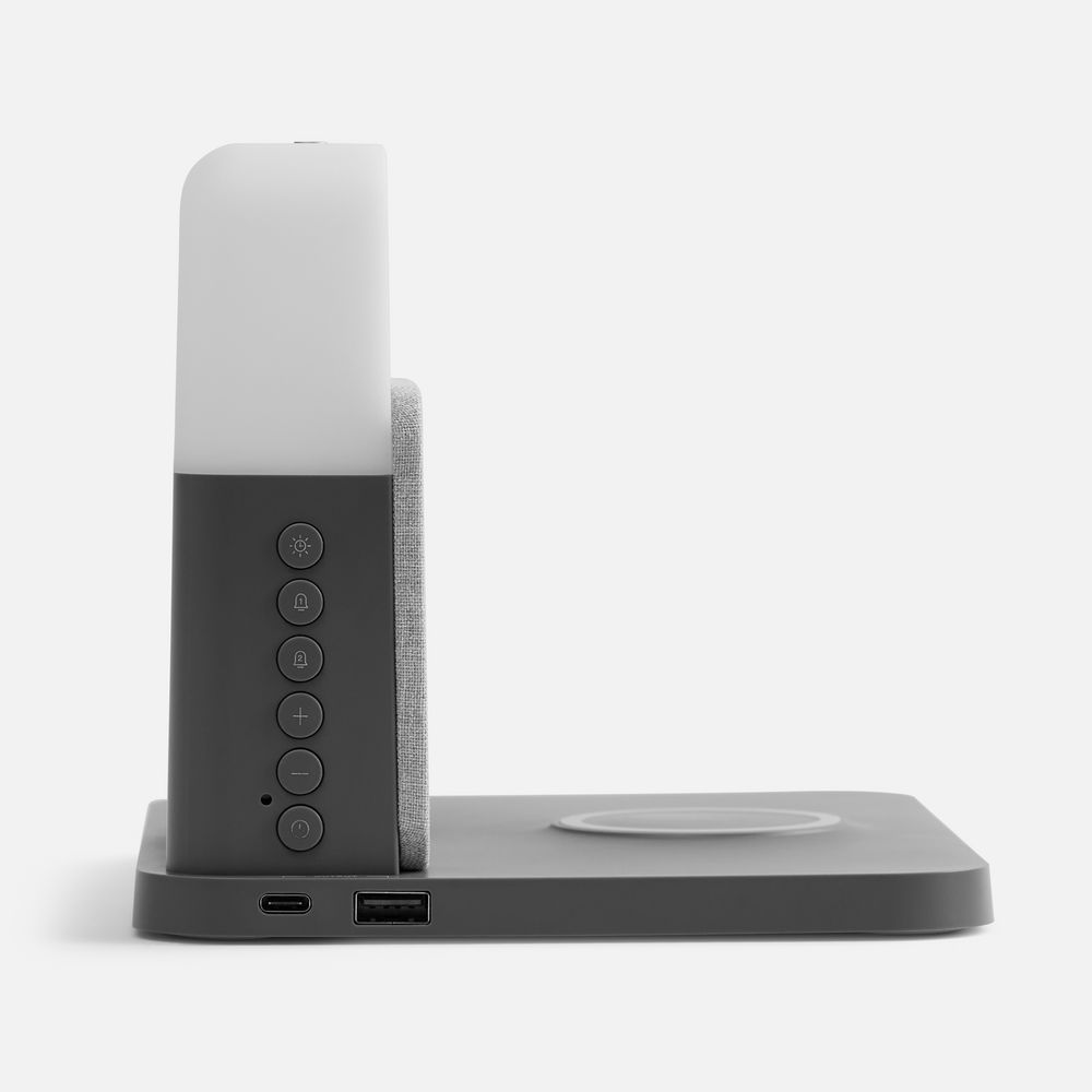 Зарядная станция с часами и подсветкой Large Charge ver.2, серая — изображение 5