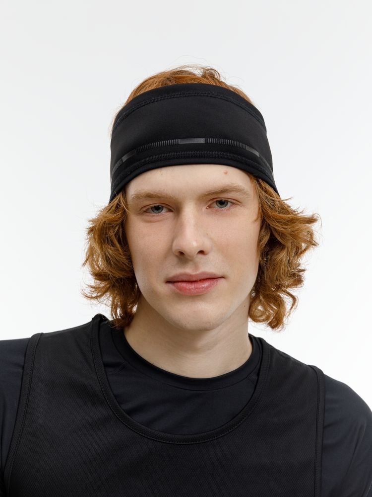 Спортивная повязка утепленная Jogge, черная — изображение 12