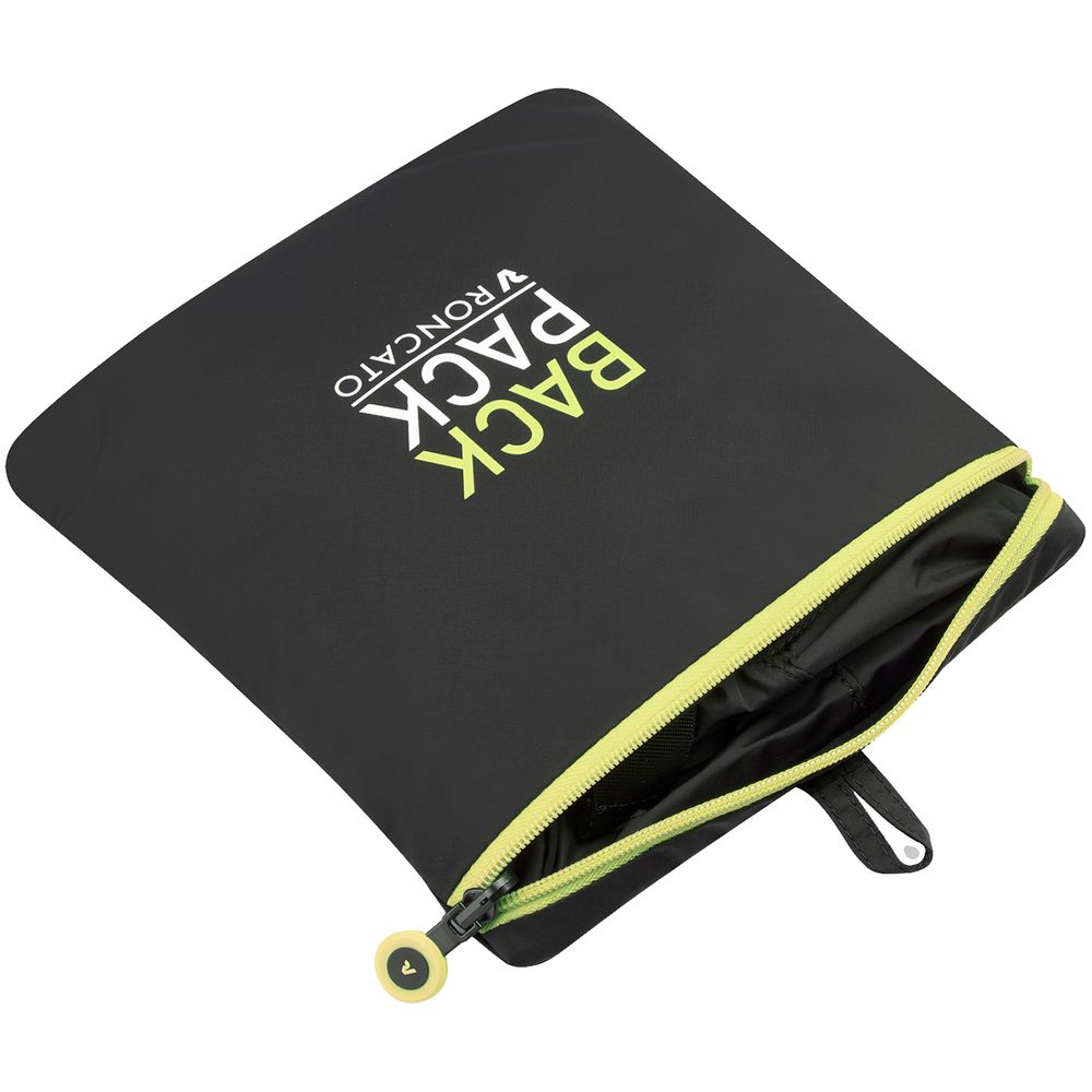 Складной рюкзак Compact Neon, черный с зеленым — изображение 8