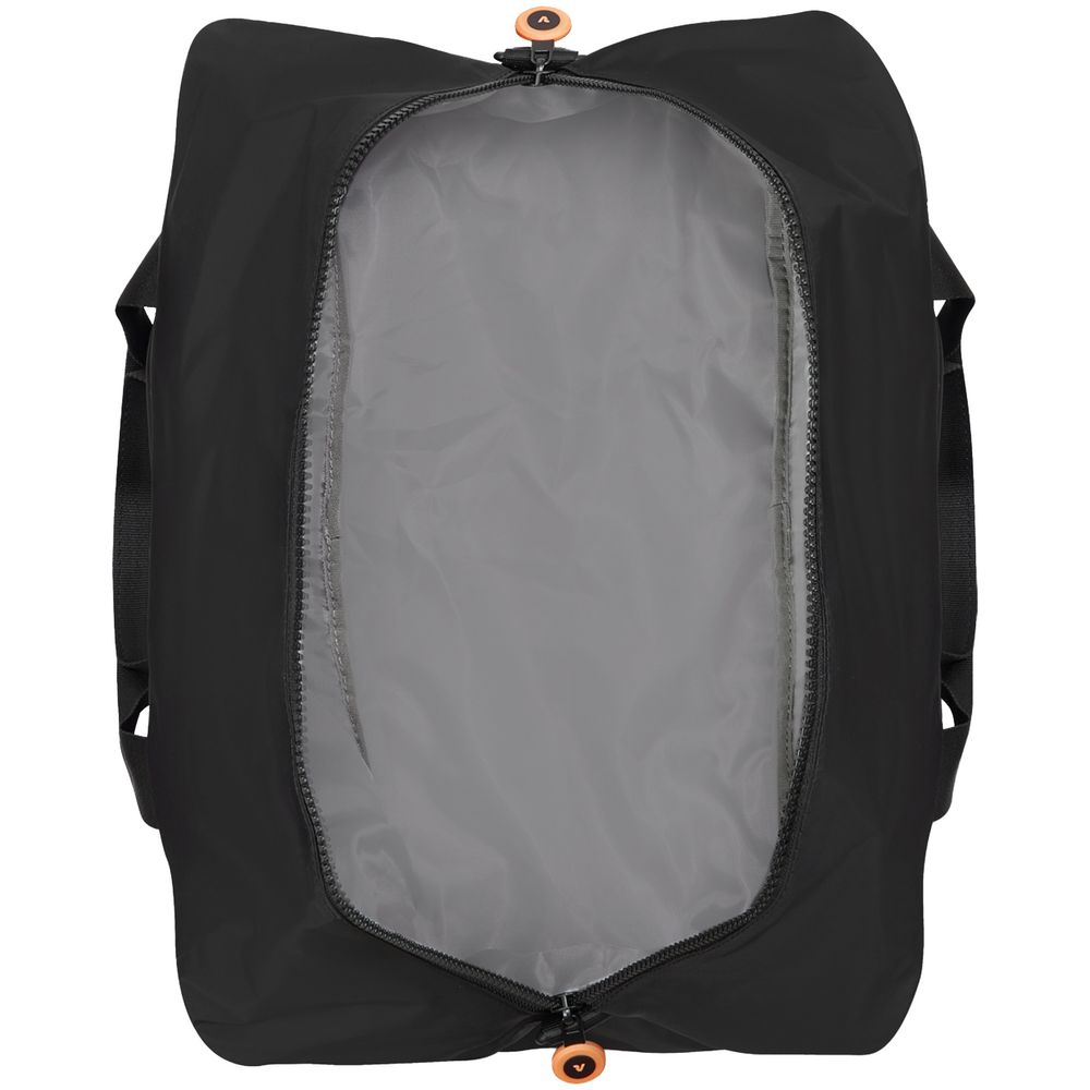 Сумка дорожная Compact Neon, черная с оранжевым — изображение 6