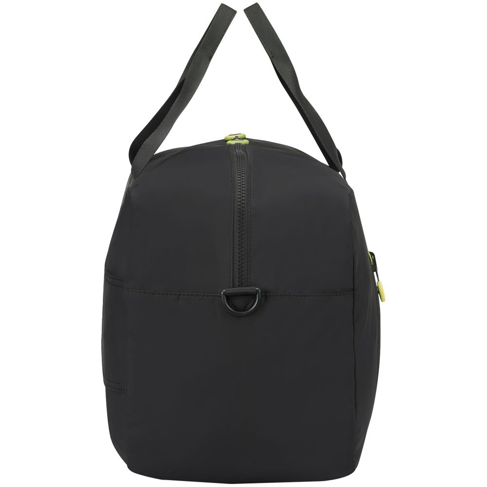 Сумка дорожная Compact Neon, черная с зеленым — изображение 5