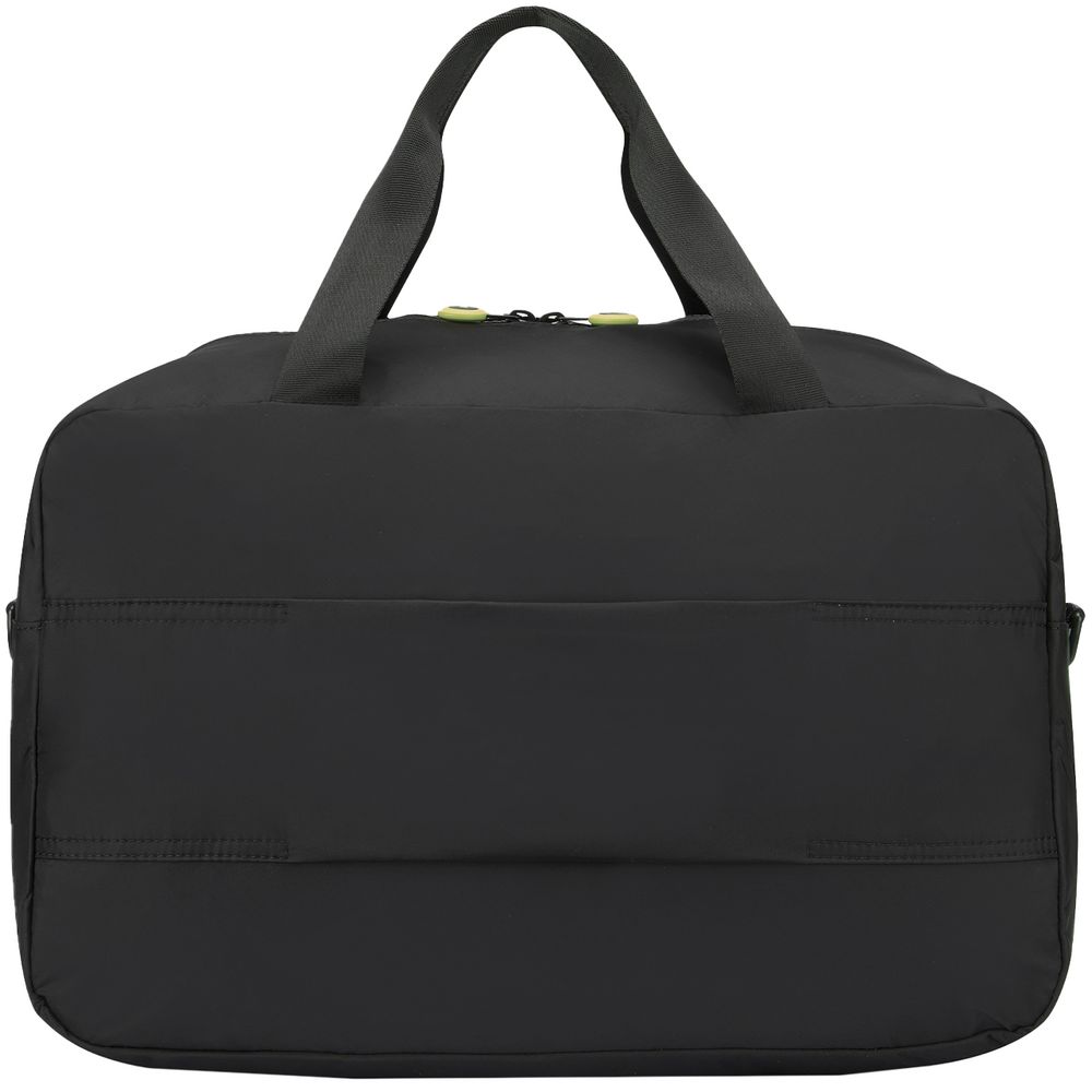 Сумка дорожная Compact Neon, черная с зеленым — изображение 4