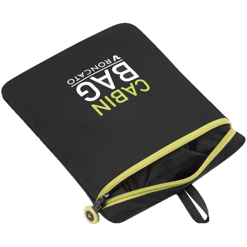 Сумка дорожная Compact Neon, черная с зеленым — изображение 8