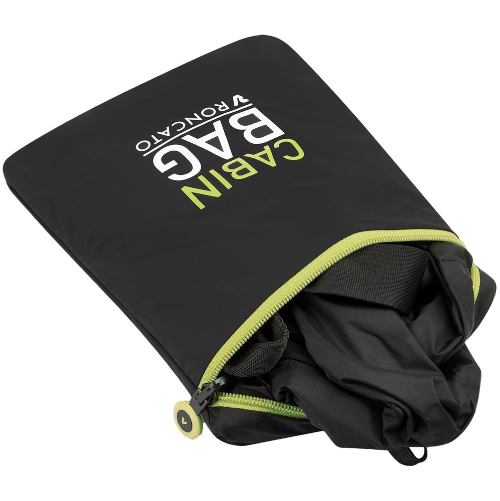 Сумка дорожная Compact Neon, черная с зеленым — изображение 9