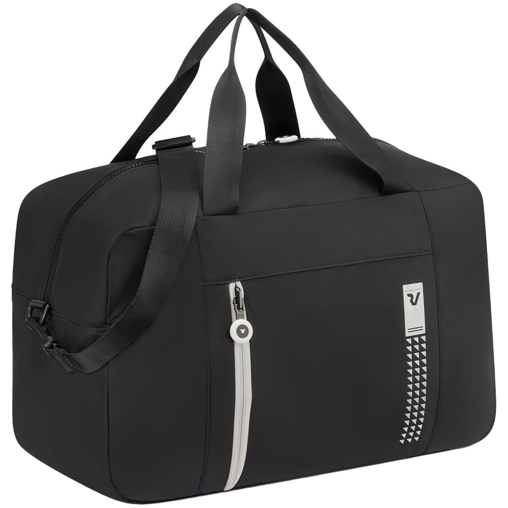 Сумка дорожная Compact Neon, черная с белым — изображение 2