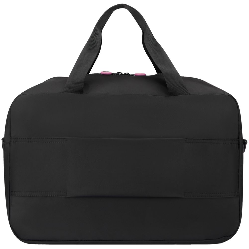 Сумка дорожная Compact Neon, черная с розовым — изображение 4