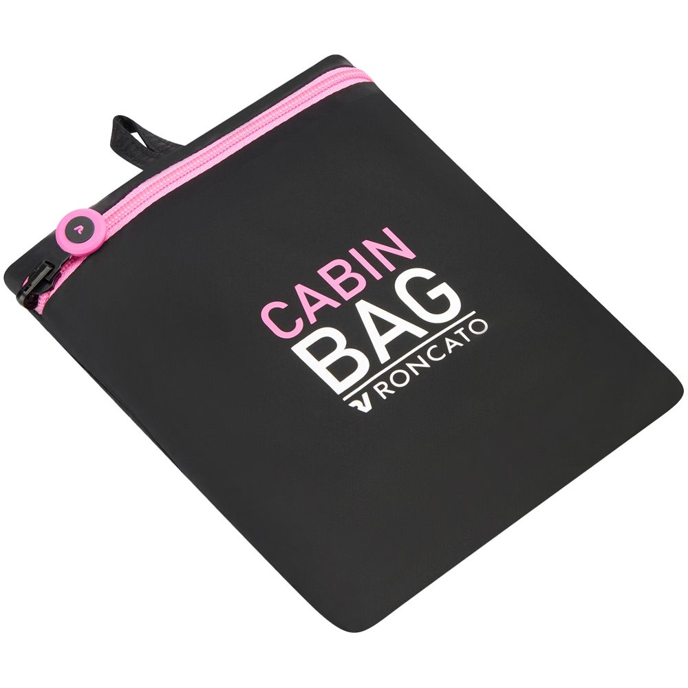 Сумка дорожная Compact Neon, черная с розовым — изображение 7