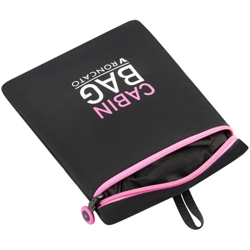 Сумка дорожная Compact Neon, черная с розовым — изображение 8