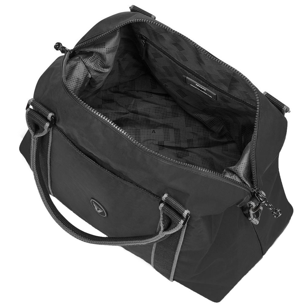 Сумка дорожная Rolling, черная — изображение 5