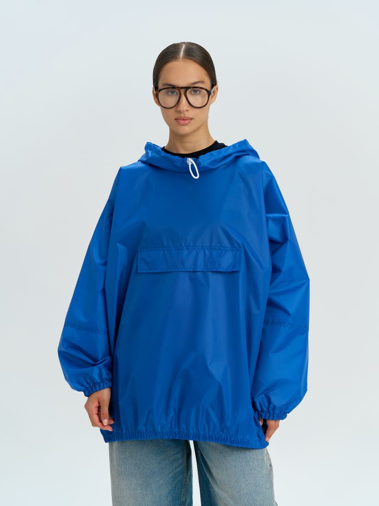 Дождевик-анорак Alatau, укороченный, синий, единый размер — изображение 12