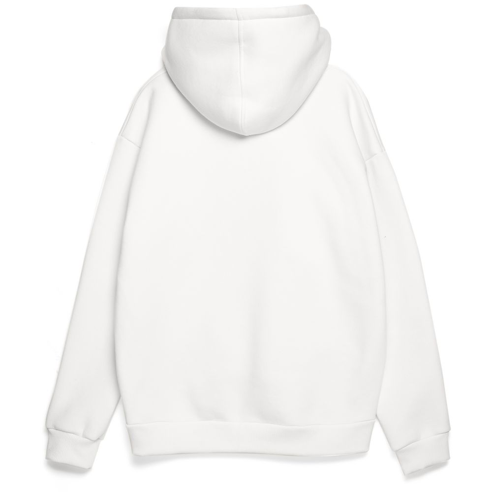 Толстовка унисекс оверсайз Zippy, белая — изображение 4