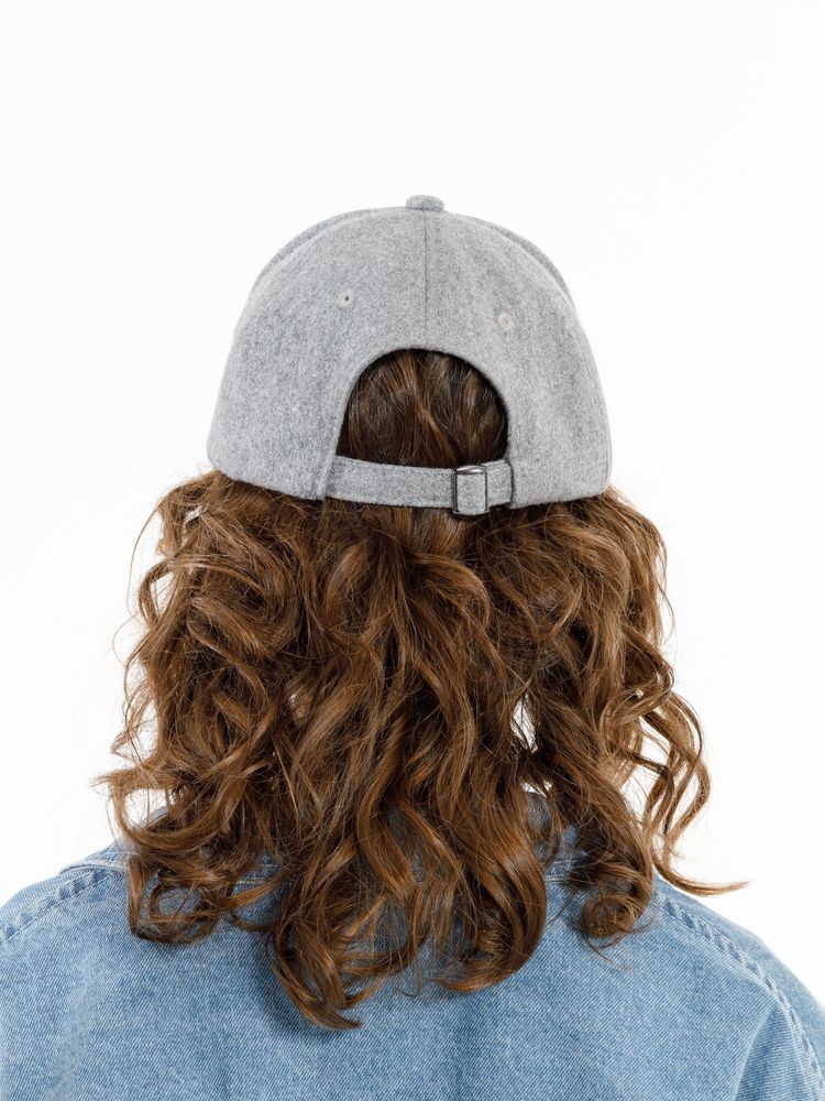 Бейсболка Woolridge, серый меланж — изображение 13