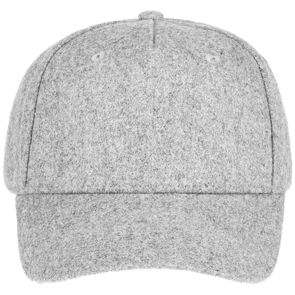 Бейсболка Woolridge, серый меланж — изображение 4