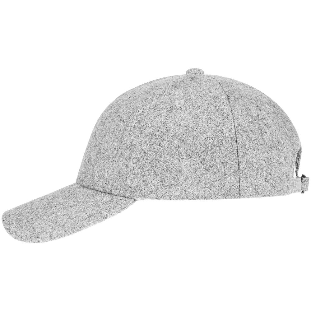 Бейсболка Woolridge, серый меланж — изображение 3