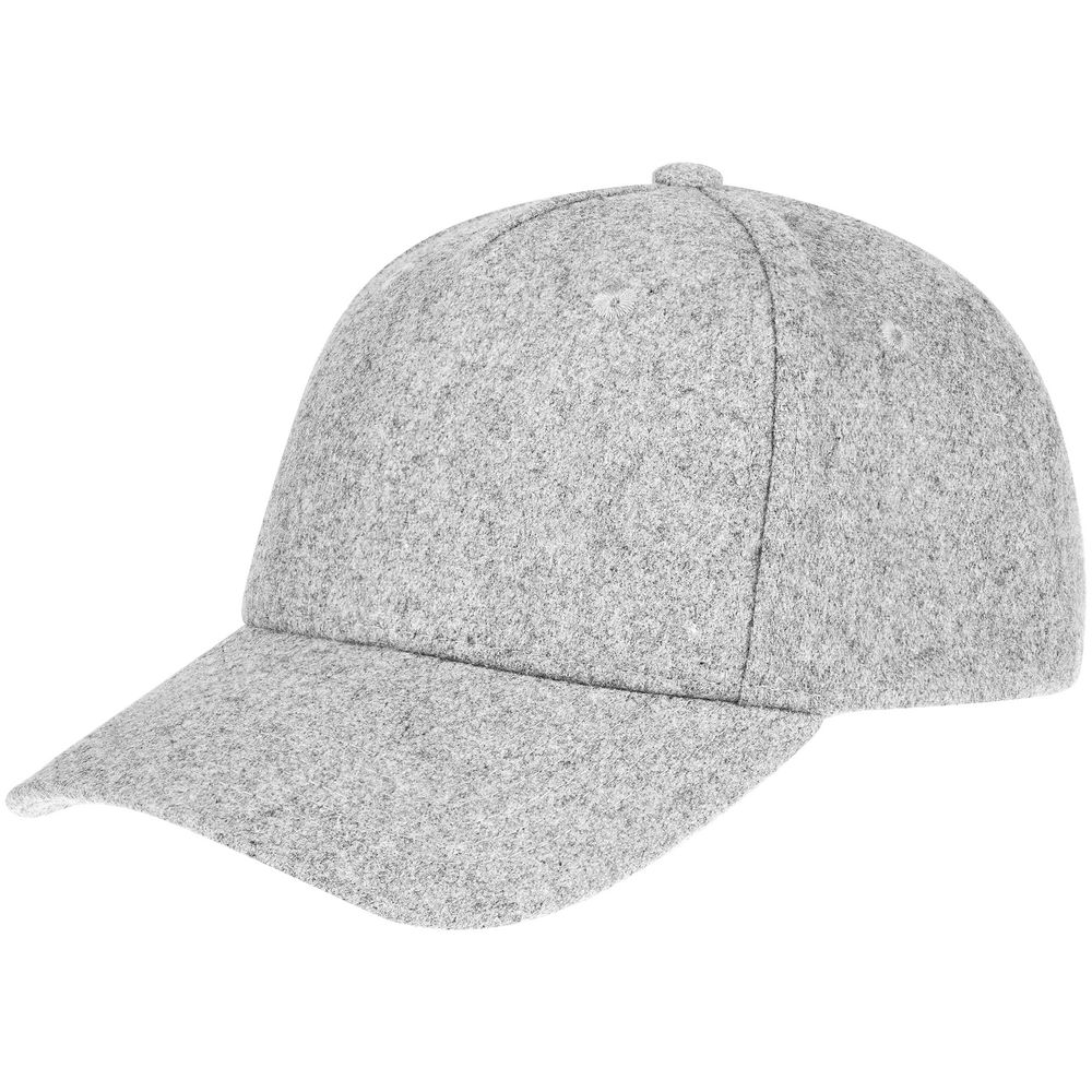 Бейсболка Woolridge, серый меланж — изображение 2
