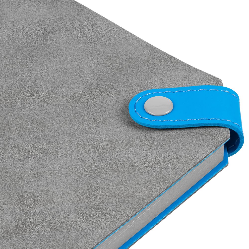 Ежедневник Corner, недатированный, серый с голубым — изображение 6