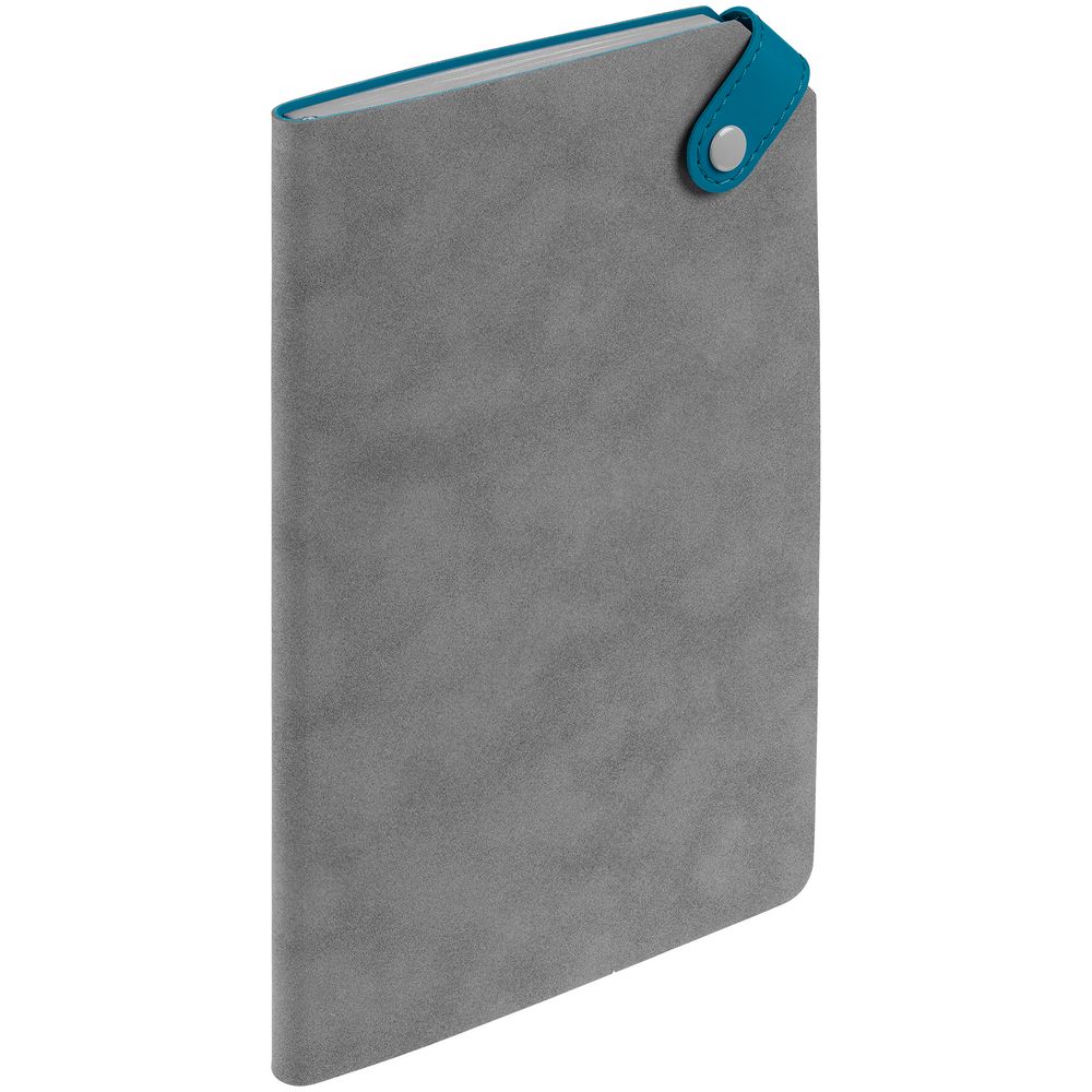 Ежедневник Corner, недатированный, серый с бирюзовым — изображение 3