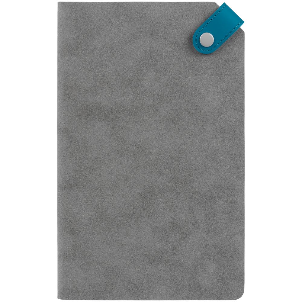 Ежедневник Corner, недатированный, серый с бирюзовым — изображение 4