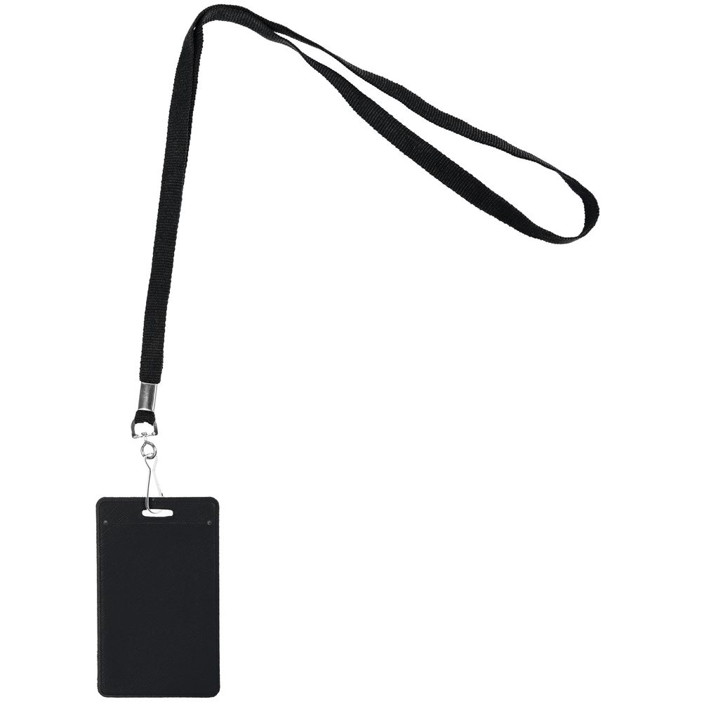 Лента с карабином Colorplan, черная — изображение 3