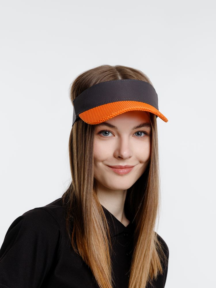 Козырек Grand Slam, темно-серый с оранжевым — изображение 6